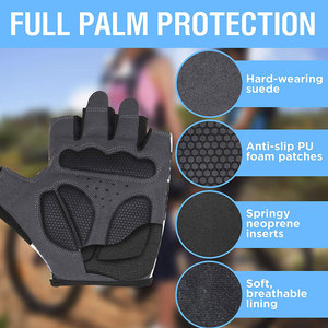 Guantes de Ciclismo de medio Dedo de alta calidad Guantes antideslizantes y a prueba de golpes para montar en bicicleta de montaña con función transpirable - Product Image 3