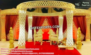 Traditional <b>Butterfly</b> Crystal Wedding Mandap Attractive <b>Butterfly</b> Style Crystal Wedding Mandap Sparkling Fiber Crystal Wedding M - Product Image 2