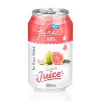 OEM Gecustomizeerde 330ml Hoge Kwaliteit HACCP Gecertificeerde NFC Guave Vruchtvlees Sap Aluminiumblik 24 Maanden Houdbaarheid - Eigen Merk Fruit