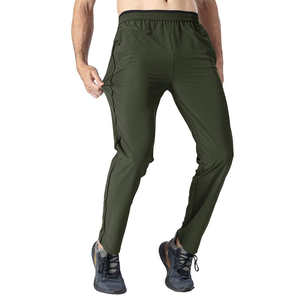Pantalon de survêtement de sport décontracté pour hommes taille élastique anti-rides cordon de serrage teint uni épaisseur légère pantalon pour hommes lavé - Product Image 5