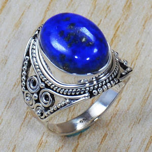 Anillo de plata de ley con facetas redondas, hecho a medida, con piedras preciosas semipreciosas, disponible en tamaños personalizados - Product Image 6