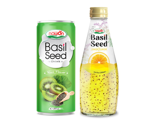 Boisson aux graines de basilic naturelles 250ml Infusion fruitée rafraîchissante Texture moelleuse Boisson saine riche en fibres Prête à boire Mélange savoureux - Product Image 2