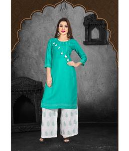 ชุดเดรสผ้าฝ้ายอินเดียสำหรับผู้หญิงชุดเดรสผ้ารียอนผ้าคอตตอนดีไซน์แฟชั่นล่าสุด - Product Image 2