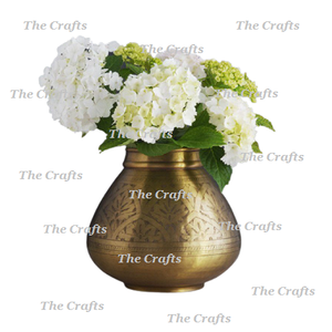 Juego de Dos Macetas Modernas de Latón/Aluminio en Color Dorado para Flores Artificiales, para Decoración de Mesa de Boda - Product Image 2