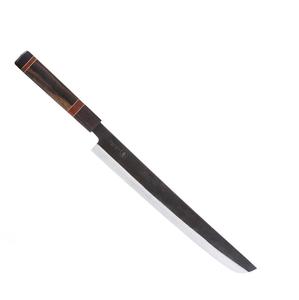 Sashimi trancheur de poisson manche en bois, outil forgé à la main, manche en bois d'ébène de rose, haute teneur en carbone - Product Image 1