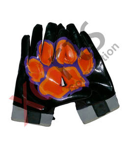 Gants d'équipe de Football, collants, professionnelle, noir et rouge, incrustés - Product Image 3