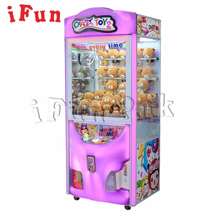 Klassische Klauen kran maschine Crazy Toy 2 Crane Machine Münz betriebene Spiele Fang puppe Geschenks piel Arcade Game Machine