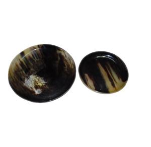 Ensaladera de cuerno con borde de latón, cuenco de cuerno sólido, uso con forma de barco para ensaladas de frutas, tazón de tamaño pequeño - Product Image 6