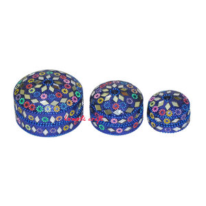 <b>Mirror</b> Working <b>Beaded</b> Trinket Box Working Indian Trinket Box - Product Image 1