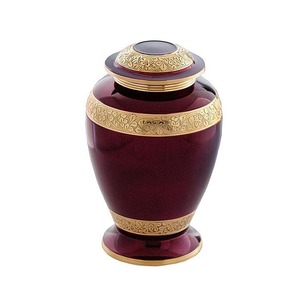 Urna de cremación de latón/aluminio para adultos, urna de cremación de latón conmemorativa para almacenamiento de cenizas funerarias, latón nuevo - Product Image 2