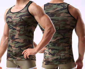 Camouflage tank Top <b>Mens</b> Custom Camo tank Top <b>Vests</b> with High Quality Material and Design on Wholesale Price From Factory - Product Image 2