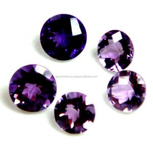 6X6MM Natural Amethyst Cut Faceted Square <b>Cushion</b> Round Marquise Shape Cut Stone Most Selling Amethyst Birthstone Gemstone OEM - Product Image 5