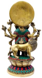 Nirmala Handicrafts - Estatua de Ganesha de Latón, Figura de Ganpati de Piedra, Hecha a Mano, Dios Indio del Dinero, para Decoración del Hogar - Product Image 3