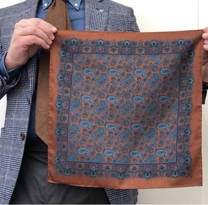 Pochette de costume OEM en soie de haute qualité, sur mesure, respirante et anti-humidité, avec logo personnalisé de Steve & James - Product Image 3