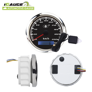 85มม. ไฟฟ้า200kmh หน้าปัดสีดำสีขาว LED วัดความเร็วด้วยเครื่องวัดระยะทาง GPS เซ็นเซอร์สำหรับรถยนต์ - Product Image 5