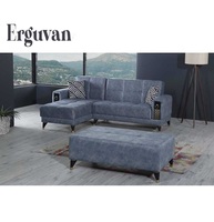 Hochwertiges 6-Sitzer Modulares Gestepptes Modernes Multifunktionales Ecksofa Wohnzimmer Stoff-Eleganz Klappbar mit Stauraum und Liegefunktion