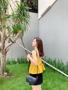 New Arrivals Fashionable <b>Spaghetti</b> Strap Tops Women and Ladies Tops Button Decoration Quick Lead Time Made in Vietnam - Product Image 5