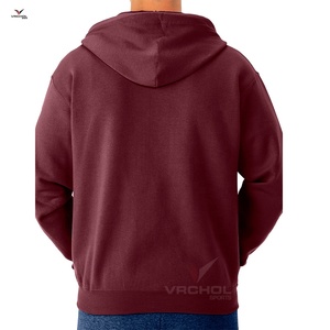 Collège pull polaire sweats à capuche grande taille Anti-rétrécissement Anti-rides tricoté Polyester tissu solide impression motif broderie OEM - Product Image 3