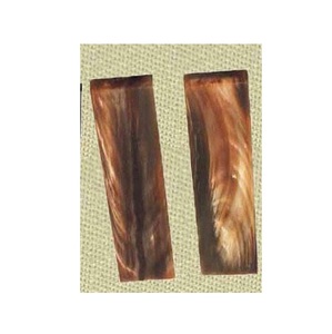 Placas de cuerno naturales con rayas blancas para marco óptico y mango de cuchillo para sin pulir a la venta - Product Image 5