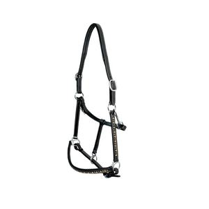 Haltères pour chevaux en cuir noir/marron de haute qualité, avec finitions en laiton cousues à la main, durables, confortables, pour l'entraînement, style indien - Product Image 1