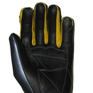 Gants de course en cuir à doigts complets avec protection de la paume, sangle de poignet réglable, respirants, compatibles écran tactile, motif imprimé pour le sport - Product Image 5