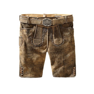 Lederhosen-pantalones cortos de Cuero 100%, ropa de ocio personalizada, bavario, tradicional alemán, venta al por mayor - Product Image 4