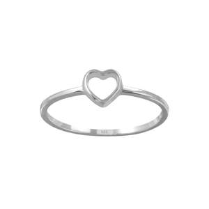 Anillo de Plata de Ley 925 con diseño de corazón liso, joyería hecha a mano, precio de fábrica al por mayor - Product Image 1