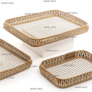 Ensemble de 3 plateaux à dessert de différentes tailles plateau de service à thé et café de forme ronde de la meilleure qualité pour les meilleures ventes - Product Image 6