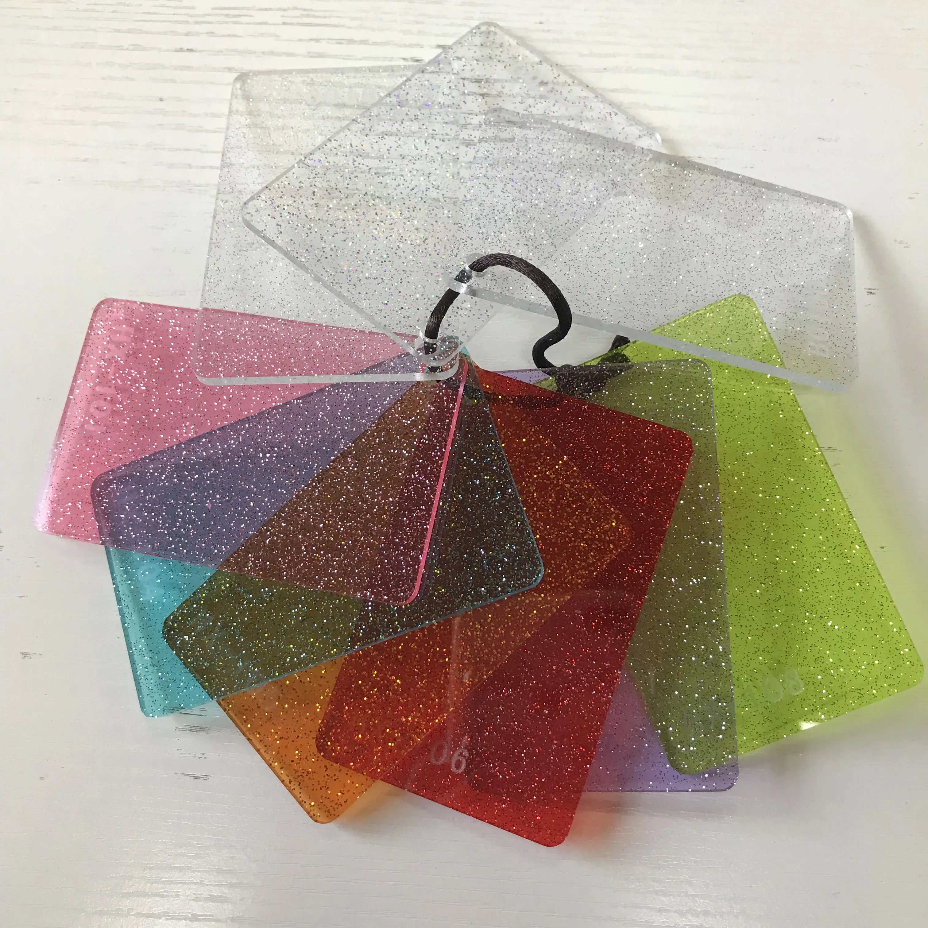 Nuovo materiale decorazione scintillante colore dello zucchero glitter acrilico charm cast sublimazione foglio di glitter schiumoso