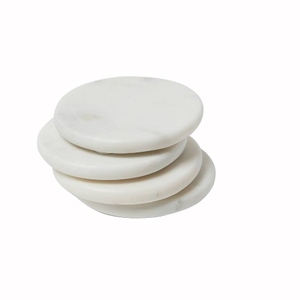 Articles de cuisine pour hôtel, maison ou restaurant Article de restauration Dessous de verre en marbre Blanc Dessous de verre pour tasse à thé en marbre - Product Image 1