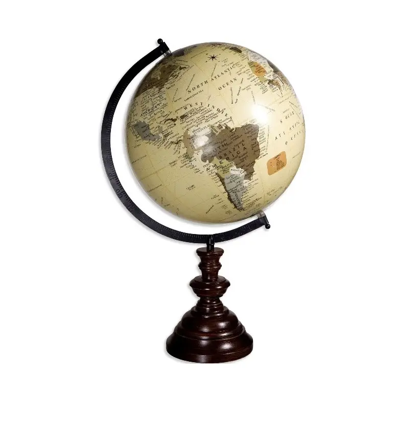 Handmade High Quality Black Color Globe Ball Table Top Office Decor Customized Globe Scandinavian Decorative globe