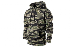 Sweat à capuche camouflage de haute qualité pour hommes, sweat-shirts à fermeture éclair et bloc de couleurs pour l'hiver - Product Image 6