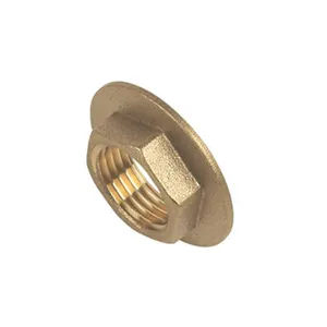 high strength forged brass bronze m10 M12 hex nut & hexagon flange and brass hexagonal check serrated slotted nut