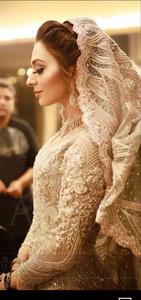Nuevo Vestido de Novia de Diseño Hermoso, Estilo Indio/Pakistaní, Largo hasta el Suelo, Adornado con Cuentas de Cristal y Pedrería para Boda=2020 - Product Image 3