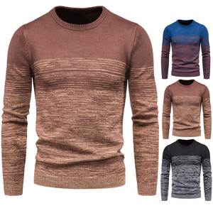 Nouveau sweat-shirt en maille pour homme, col rond, chaud, respirant, personnalisable avec impression et broderie, couleur personnalisée, polyester/coton - Product Image 4
