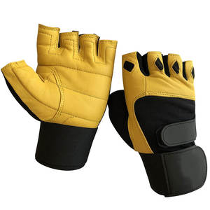 Guantes de entrenamiento de cuero transpirables Unisex OEM para levantamiento de pesas, entrenamiento de gimnasio, culturismo, ejercicio físico, guante de entrenamiento Unisex - Product Image 1