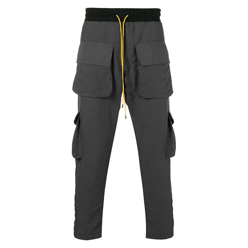 Custom Logo pants Streetwear Men's Cargo Pockets Oversized Jogger stack Pants cheap cargo pants