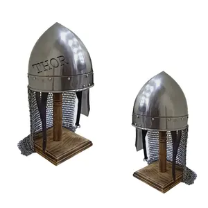 Medieval Chain mail Helmet Armor Armour Knight Halloween ~Costume Viking