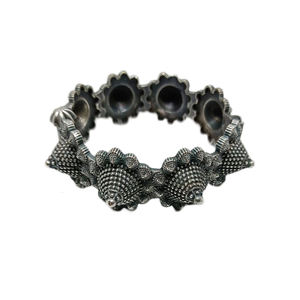 เทรนด์อินเดียแฟชั่นแฮนด์เมดออกแบบเงินลักษณะเหมือนกันตะวันตกดูกำไลเปิดได้สำหรับหญิงและหญิง - Product Image 1