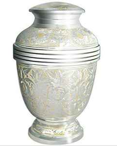 Urnas de cremación clásicas de Metal, cenizas humanos de níquel grabadas para Funeral, recuerdo conmemorativo de tamaño personalizado - Product Image 3