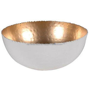 Bol à bougie de qualité supérieure en gros enduit de poudre d'or - Product Image 3