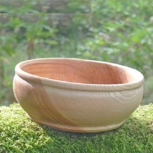 Vaisselle de mariage en bois naturel faite à la main forme ronde bol de service alimentaire bol de fruits élégant idéal pour les repas et les événements - Product Image 2