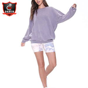 O-Neck Oversize Sweatshirt Women Clothing Long Sleeve Cotton Fleece Sweatshirts - Product Image 2