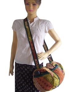 Lowellcraft Geometric Pattern Jute Handled Medium <b>Beach</b> Shoulder <b>Bag</b> - Product Image 2