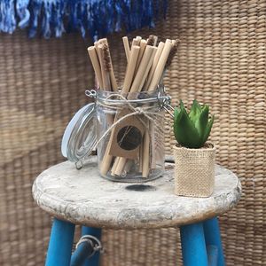Pajitas de bambú ecológicas, tamaño personalizado, marca KING CRAFT VIET, modelo KDS - Product Image 5