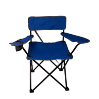 Chaise de camping pliante simple en tissu et métal, légère et moderne, de style turc, bleue, pour la plage, l'atelier, l'extérieur et le parc, mobilier d'extérieur