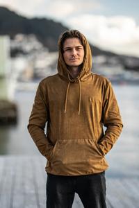 เสื้อมีฮู้ดแขนยาวแบบสวมหัวย้อมสีเสื้อผ้าหนังกลับเทียมแบบสั่งทำสำหรับฤดูหนาว - Product Image 3