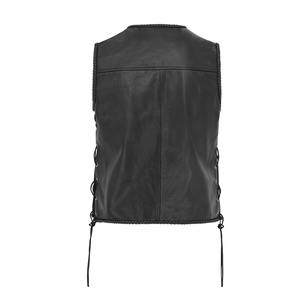 Los hombres de los ciclistas de moto de cuero Real Chaleco de motociclistas chaleco - Product Image 3