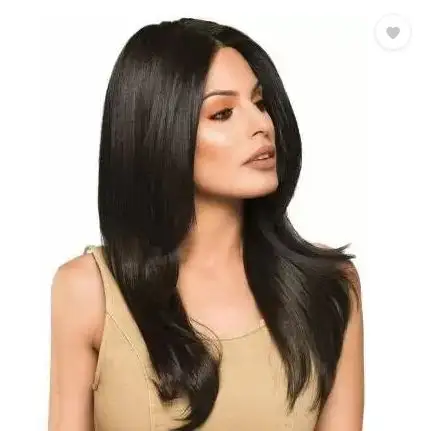 Black Extra Long Straight Hair Looks and feels Real Hair. Full Head Wig