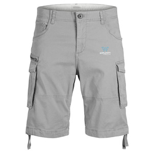 Pantalones cortos Cargo Unisex de alta calidad, pantalones de trabajo ligeros transpirables decorados con patrón personalizado, pantalones cortos informales para hombres con servicio OEM - Product Image 2